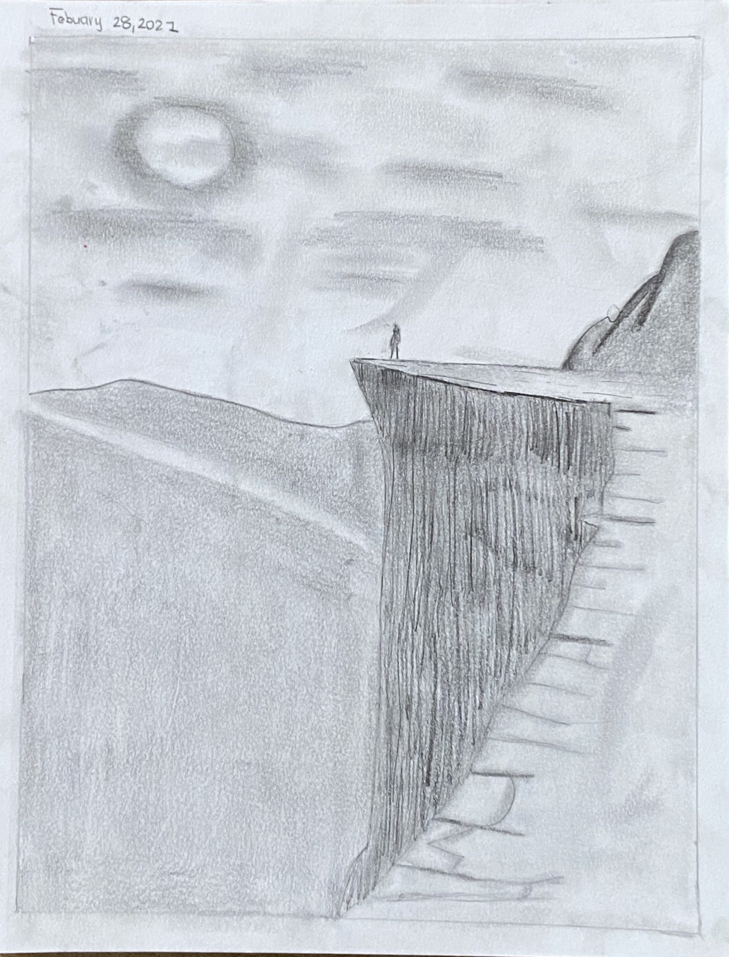 the cliff