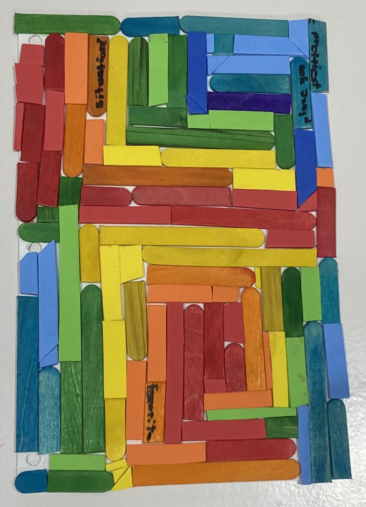 rainbow popsicle